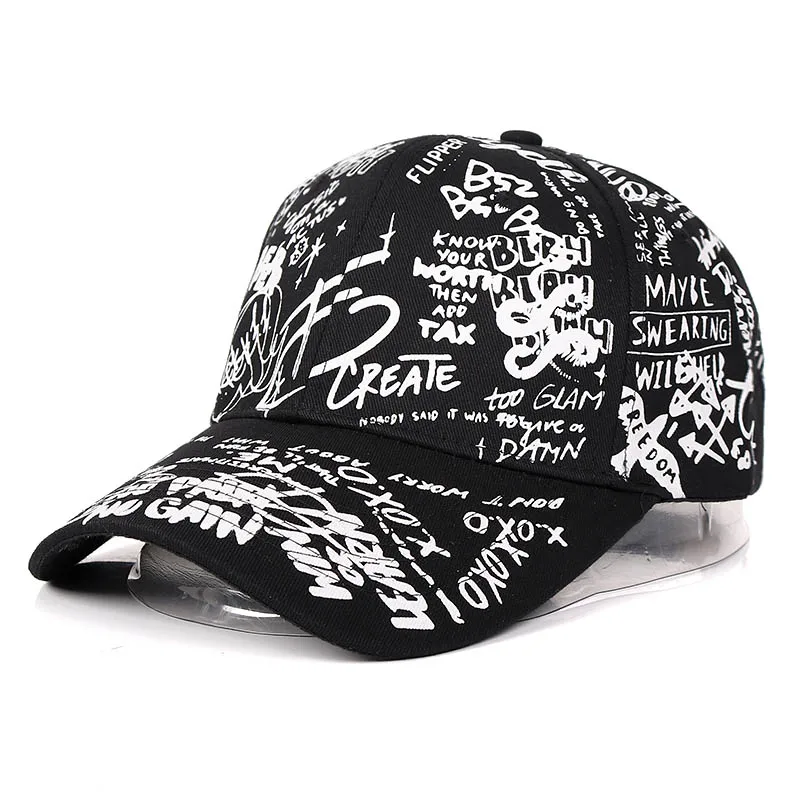  LPOHNFGH Gorra de béisbol con diseño de grafiti de