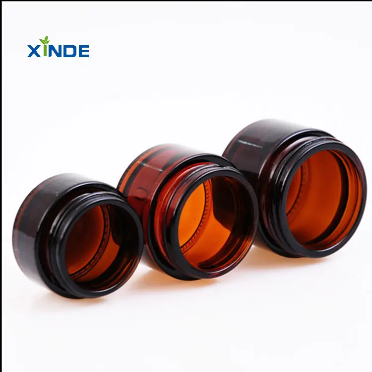 product custom logo 100ml matte amber glass bottle with wood screw cap pump lotion liquid diffuser face mask storage-2
