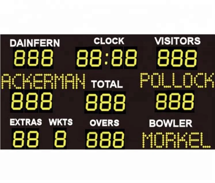 Electronic Sports Scoreboard Led Cricket Scoreboard for Sale