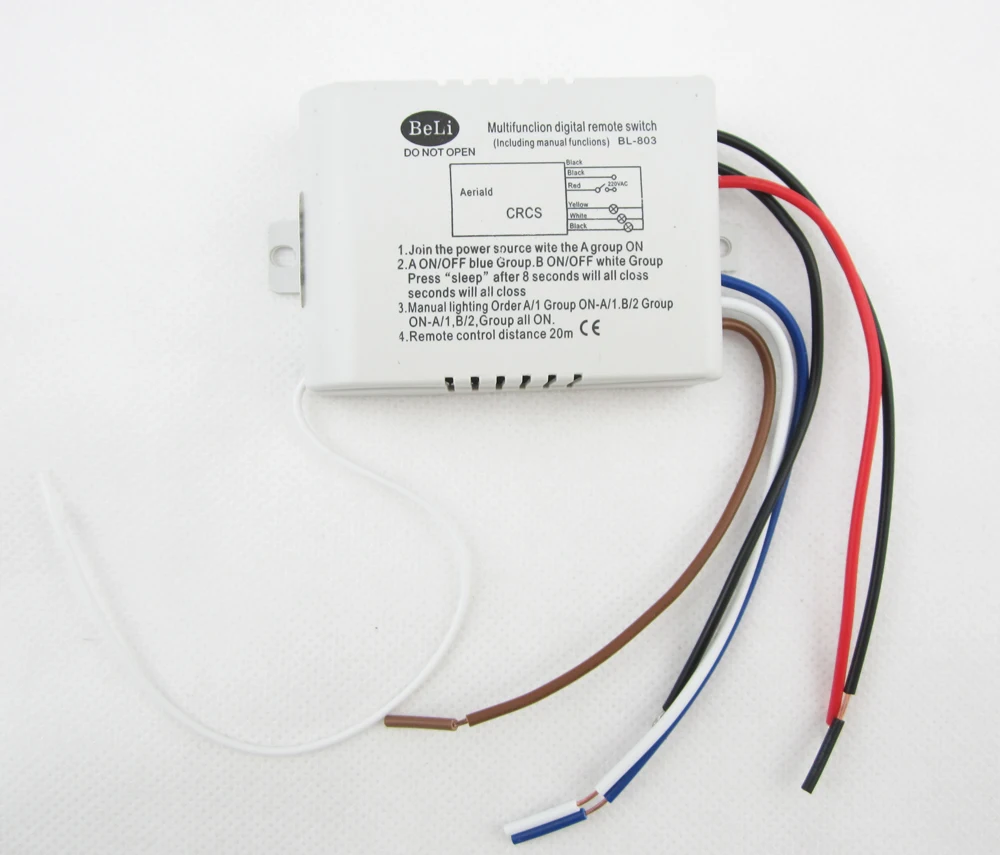 3-канальный беспроводной цифровой пульт дистанционного управления переключатель света 220V 3 способа 1000W для системы освещения