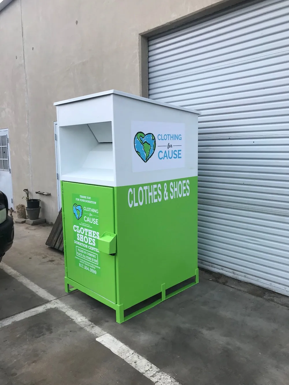 New Design Big Opening No Thief Metal Clothing Donation Bin - Buy Metal  Clothing Donation Bin,No Thief Metal Clothing Donation Bin,Big Opening  Metal