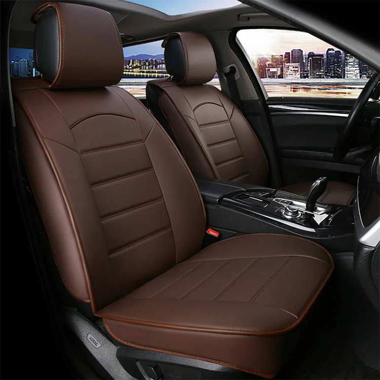 simple design brown color pvc leather car seat cover  buy pvc leather car  seat coverbrown leather car seat coverbrown pvc leather car seat cover