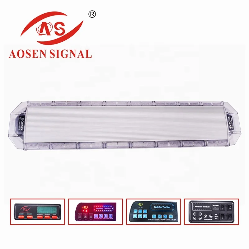 TBD-8D905 CE R65 LED emergency warning strobe light bar Amber