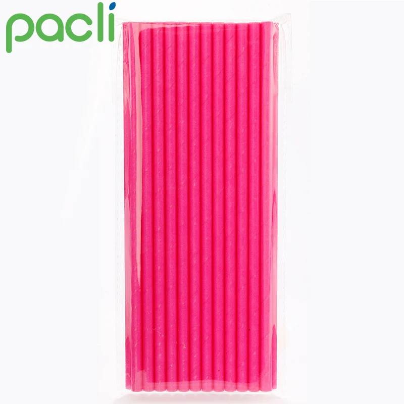Eco Friendly Drink Tubes Cocktail Paper Jumbo Straw Black Stripe Equipment for Happy Birthday Party Bubble Boba Tea Drinks
