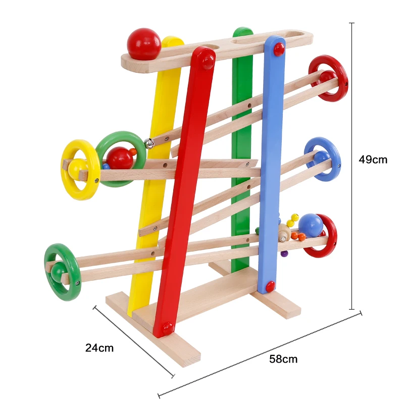 Good Quality Rolling boll Game for Girl and Boy Popular Cute Wooden boll Game Marble Runs Educational for Kids