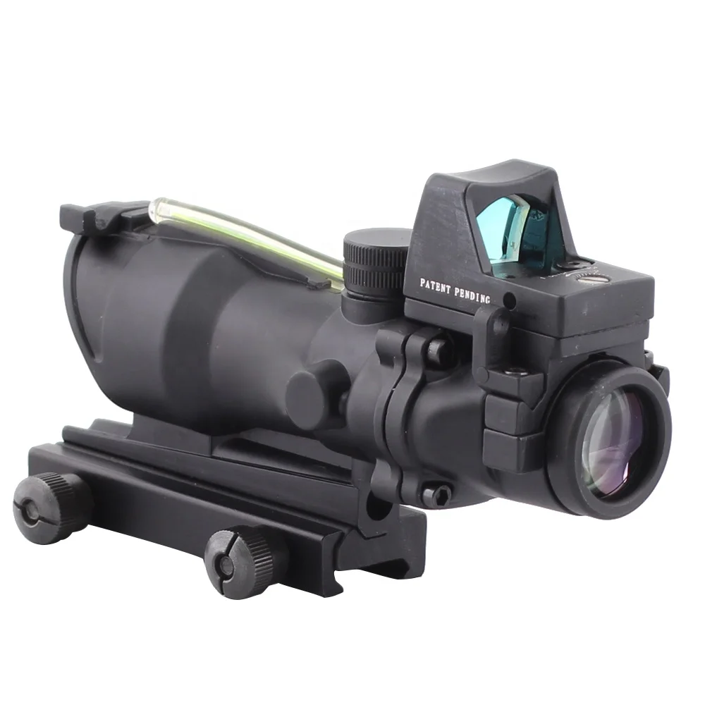 Fiber Optics Hunting Scope with Red Dot Sight