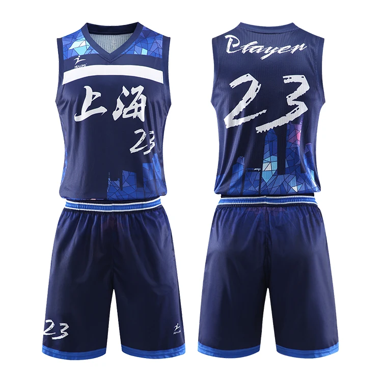 Custom Cheap High-quality Basketball uniform Mesh Blank Reversible