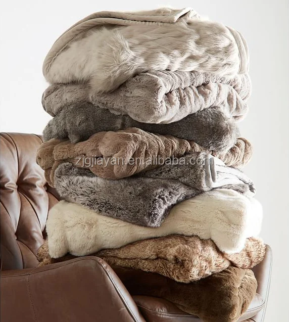 Оптовая продажа, китайское пушистое одеяло из искусственного меха