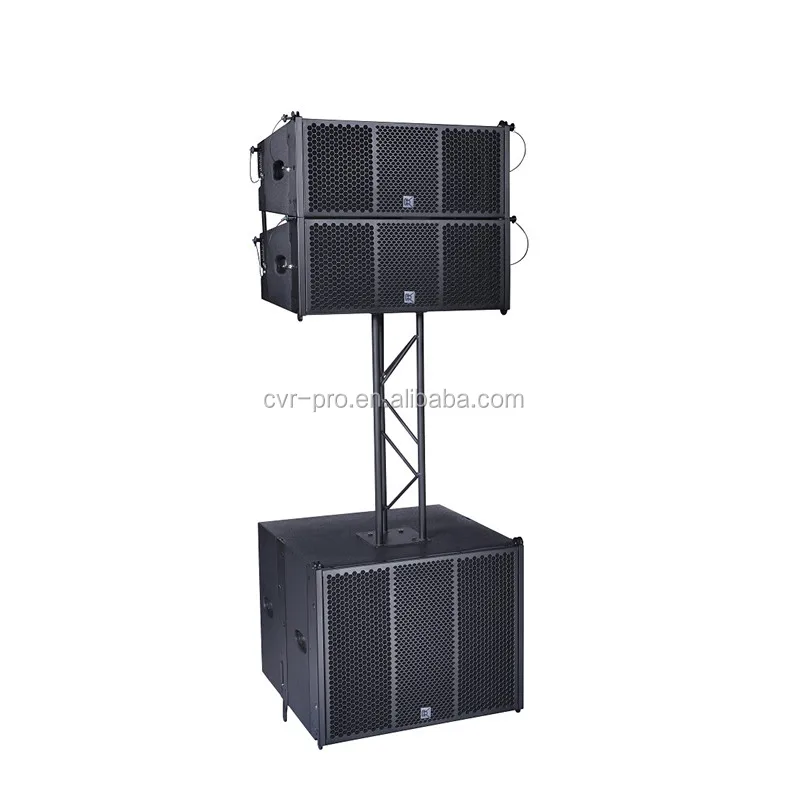 Cvr Dual 8 Inch Powered Line Array Speakers