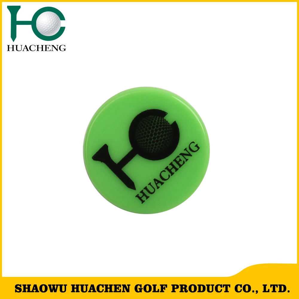 2022 Hot Sales Shine Colorful Plastic Golf Ball Marker For Wholesales
