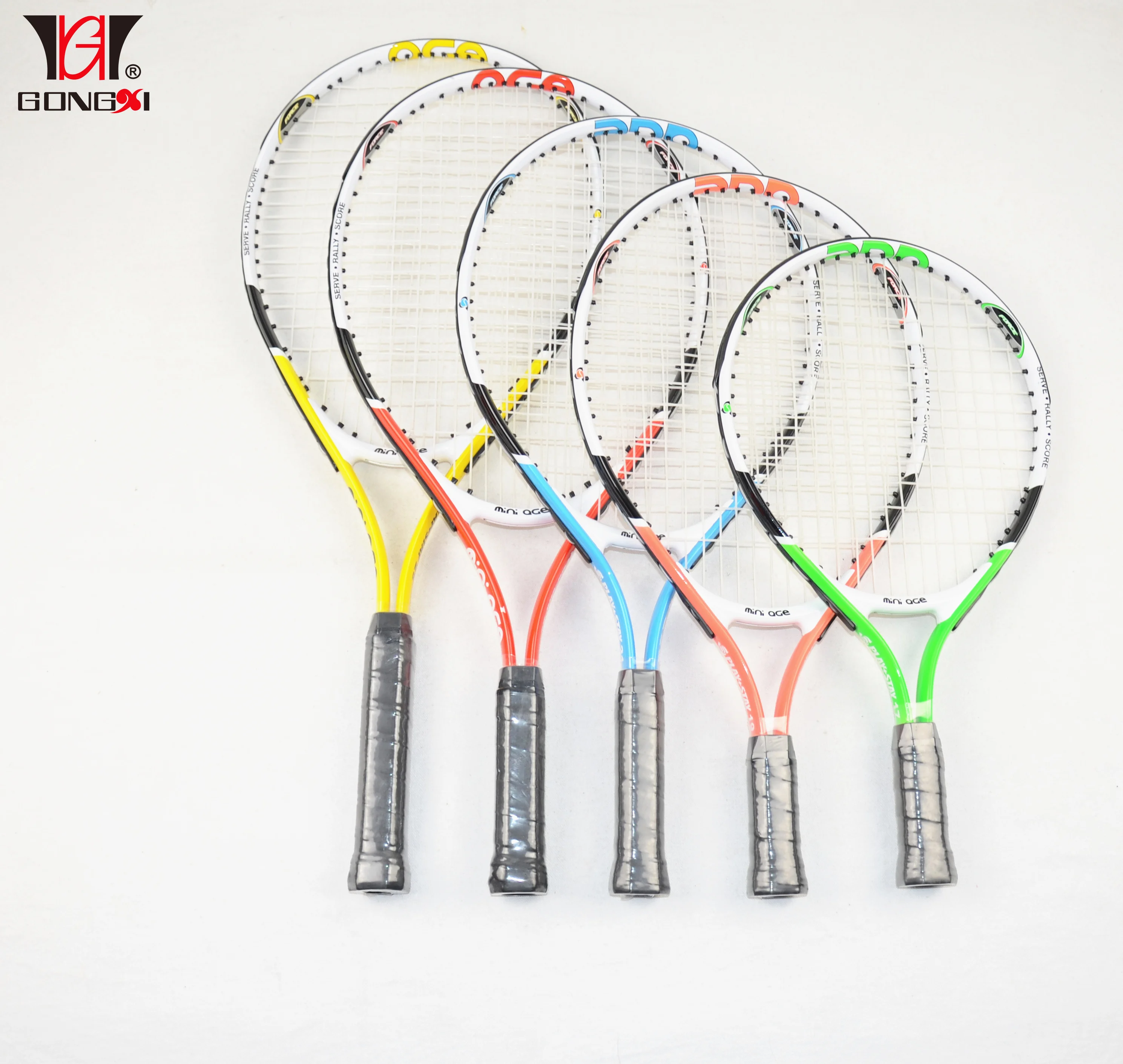 PaulStore Kids 2 Player Tennis Racquet Set Aluminium Metal Rackets & Ball Carrying Case