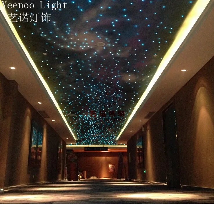 ファイバーオプティック ツインクルスター天井照明キット RGB色変化可