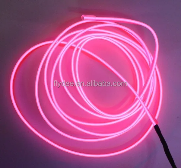 Светодиодная гибкая круглая неоновая светящаяся Электролюминесцентная проволока 3 м по низкой