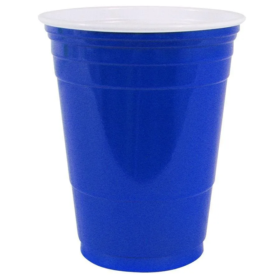 Синяя пластиковая чашка. Голубая пластмассовая Кружка. Синий пластиковый стакан. Стаканчики синие / пластиковые / Party Cups синие.
