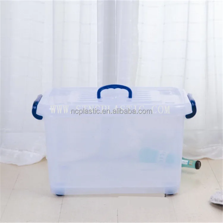 Transparent Kiste 48 Quart 45 Liter Plastic Storage Box