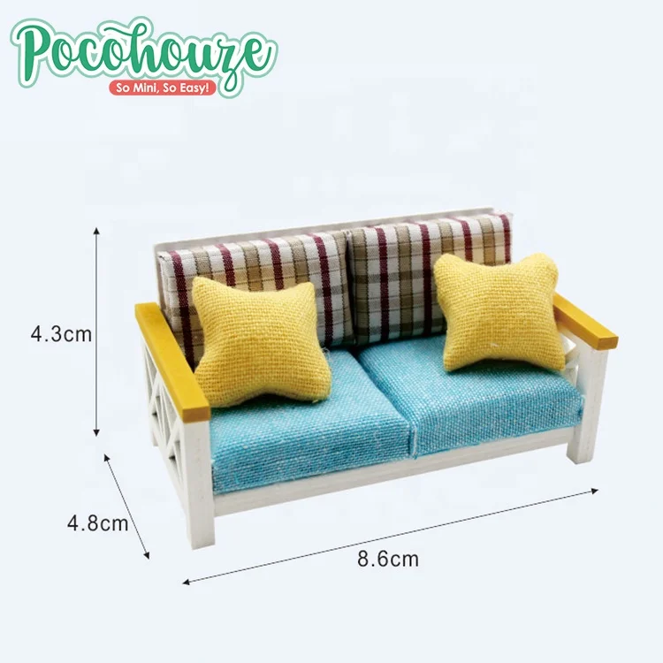 Новый дизайн, детский деревянный кукольный домик «сделай сам», набор миниатюрной мебели, игрушка