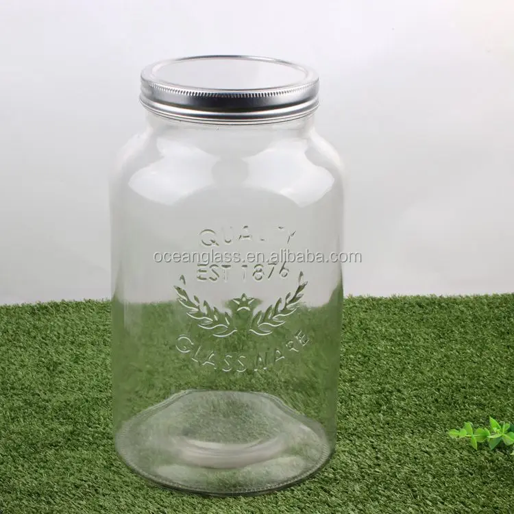 5 liter glass huge mason jar