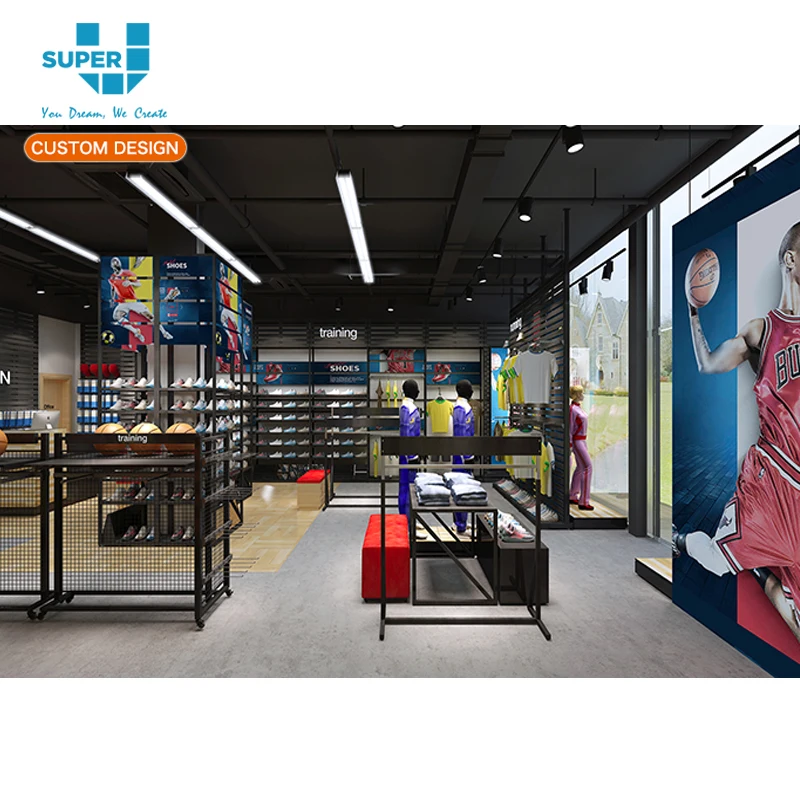 Custom Sports Shop Design, Retail Sport Store Interior Design