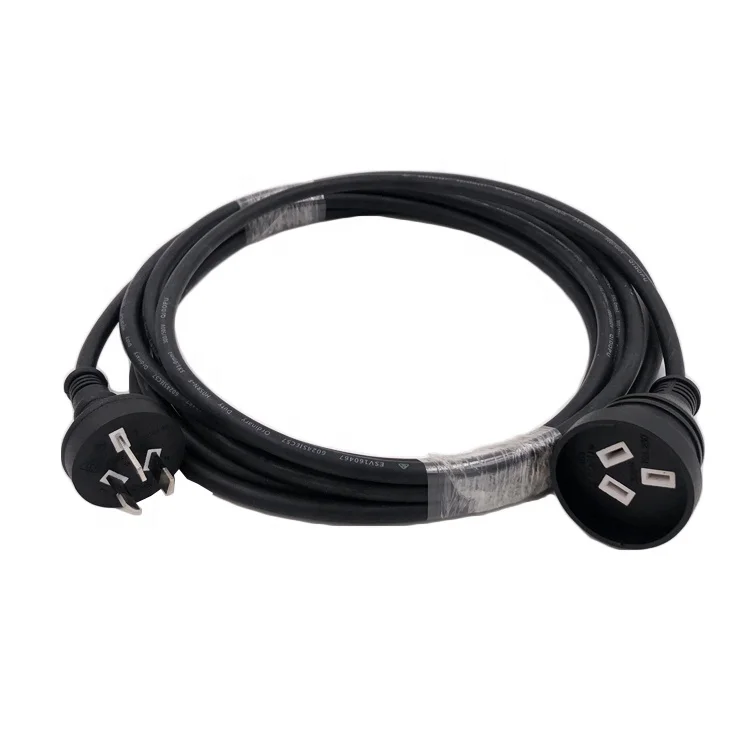 S.A.A approved H05RN-F 3G1.0mm2 AU power extension leads
