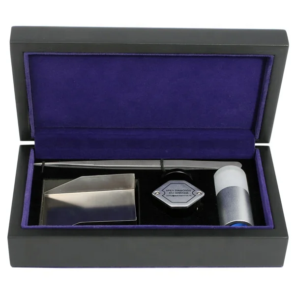 Including 20.5mm Triplet 10x Loupe Hearts And Arrwos Scope Wooden Box