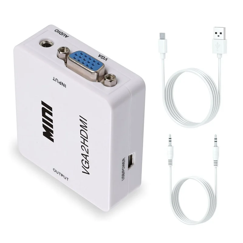 Wholesale 1080P Full HD Mini to HDMI Audio Converter Adapter Box With USB Cable and 3.5mm Port Cable From m.alibaba.com