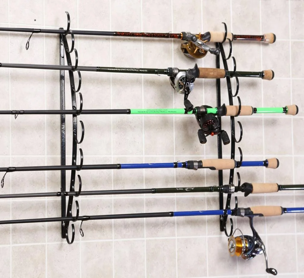 mount fishing rods on wall