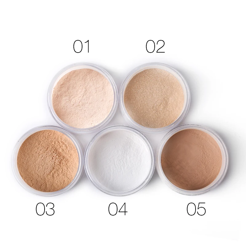 Shimmer Matte Loose Setting Powder Oil Free Mineral Translucent Face Powder Palette Silky Skin Finish Powder Makeup