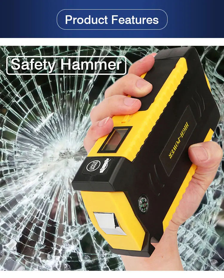 12000 10000mah緊急車のジャンプスターター6v 9v 12v 24v電圧