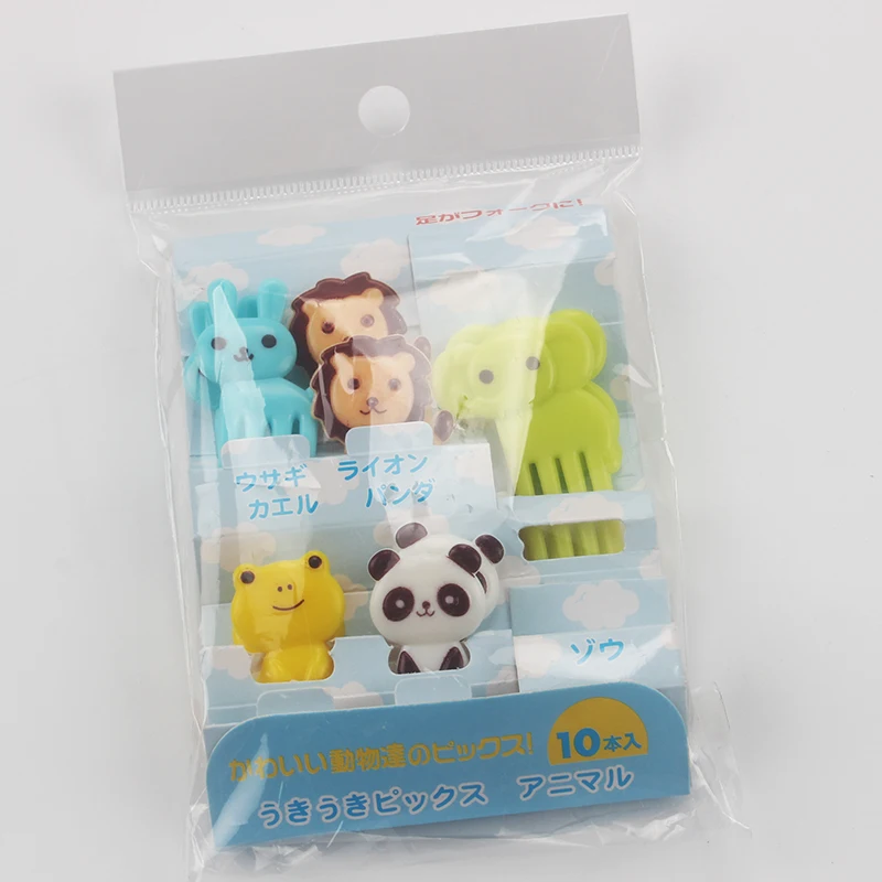 
Cute Bento Decoration Box, Animals Food Picks and Forks Baby Food Picks Fruit Picks for Kids (Pack of 10) 