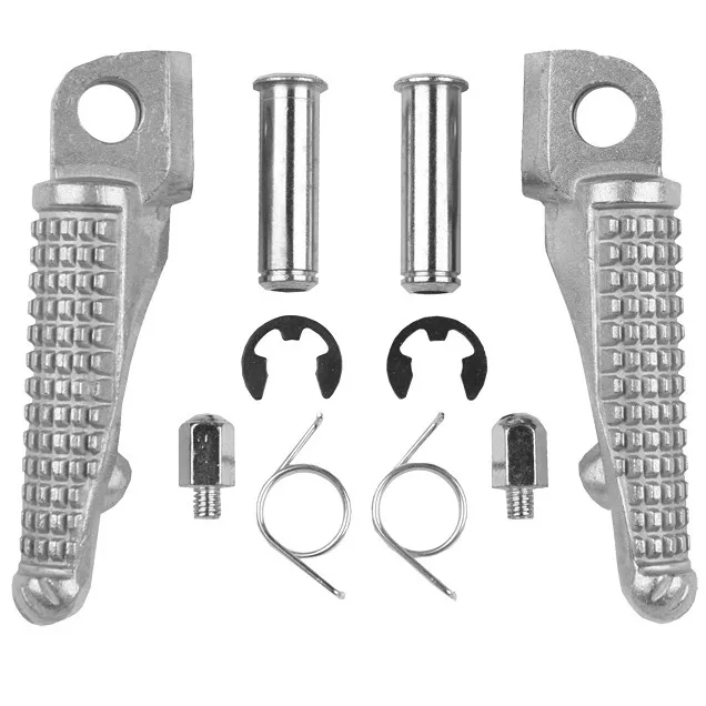 ◆taka◆ TCMT XF-1076 Silver Front Footrest Foot Pegs for Kawasaki ZX-6R