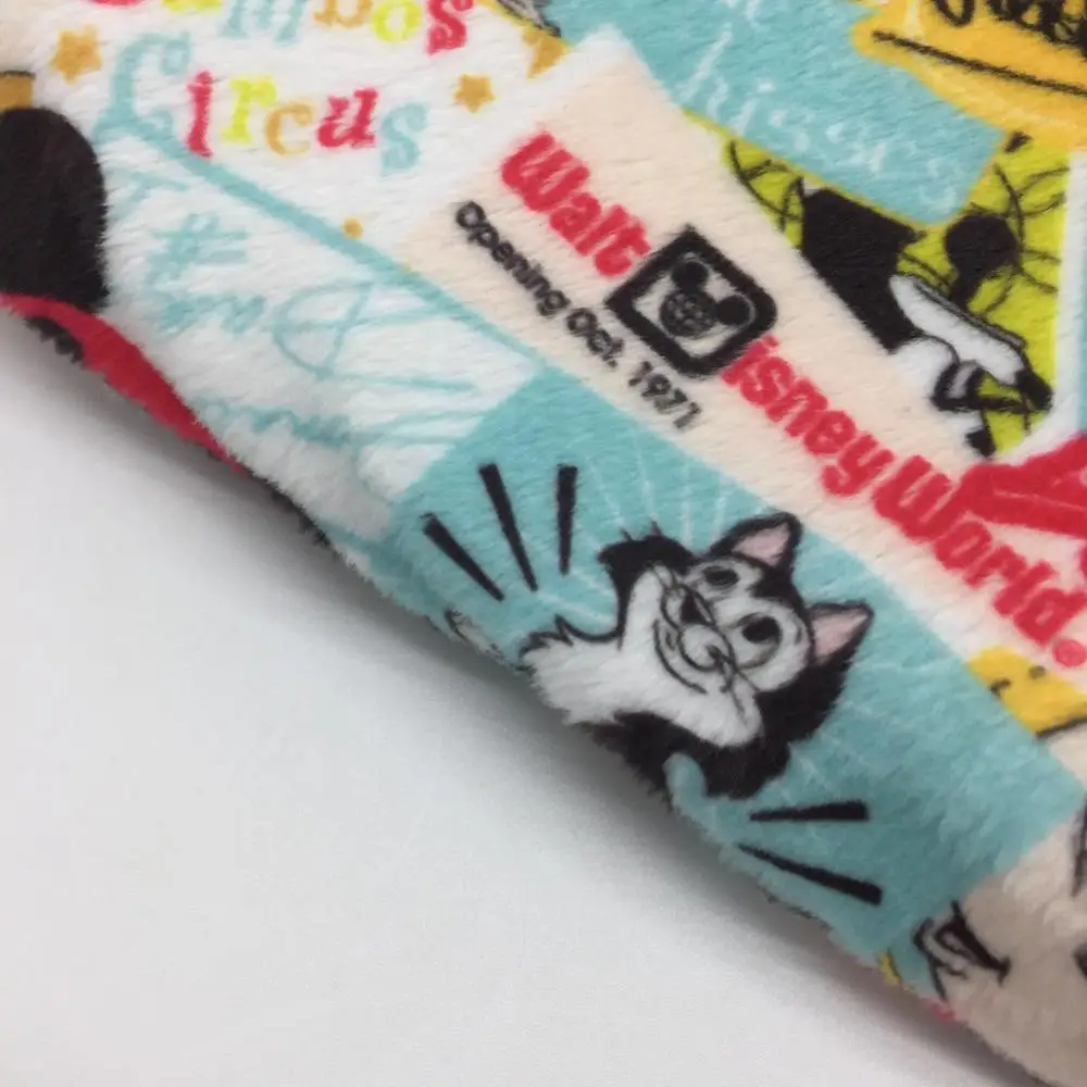 
 Фабричная прямая пользовательская печать Американский знаменитый мультфильм мягкий длинный ворс пользовательский принт Minky ткань для детского одеяла  