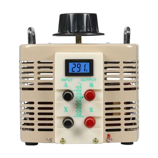 Led display 500w-30kw single phase ac adjustable power voltage regulator variac transformer