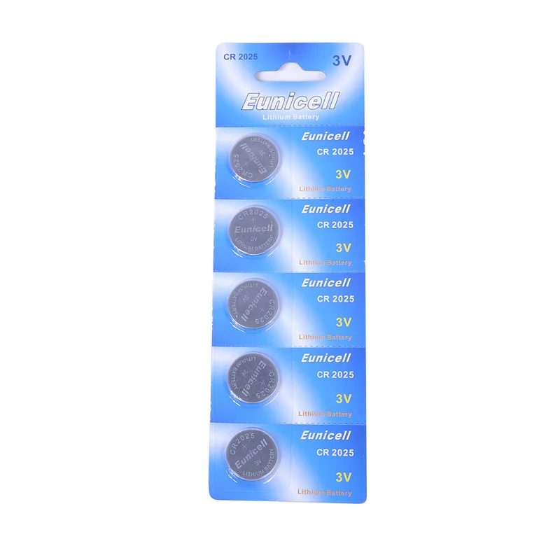 Eunicell 160mAh CR2025 Coin Cells Batteries CR 2025 DL2025 BR2025 LM2025  ECR2025 3V Lithium Button Battery