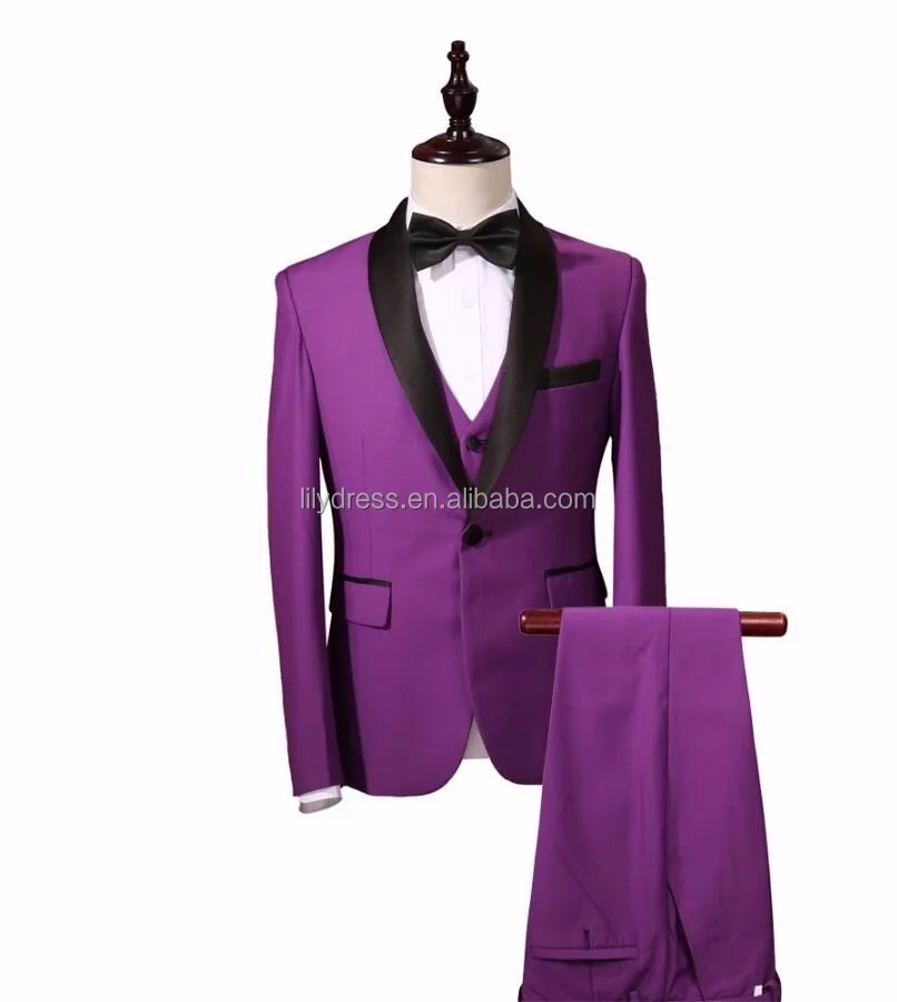 purple and red tuxedo