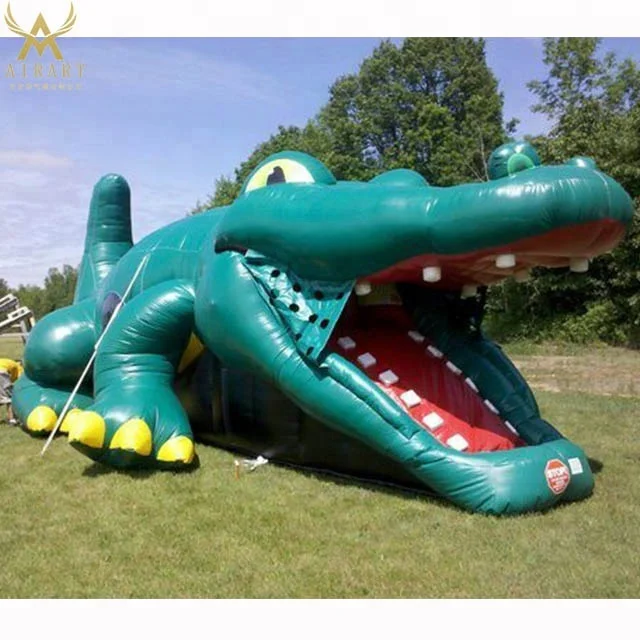Stage Props Flexible Inflatable crocodile Costume Customized Color