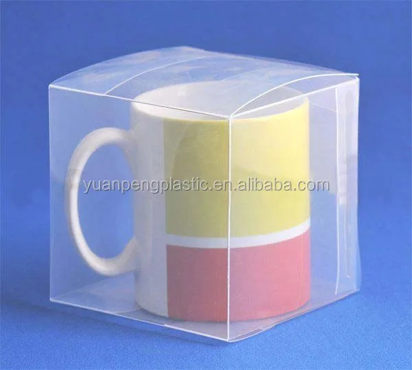 Plastic Mugs - Clear Square Coffee Mugs