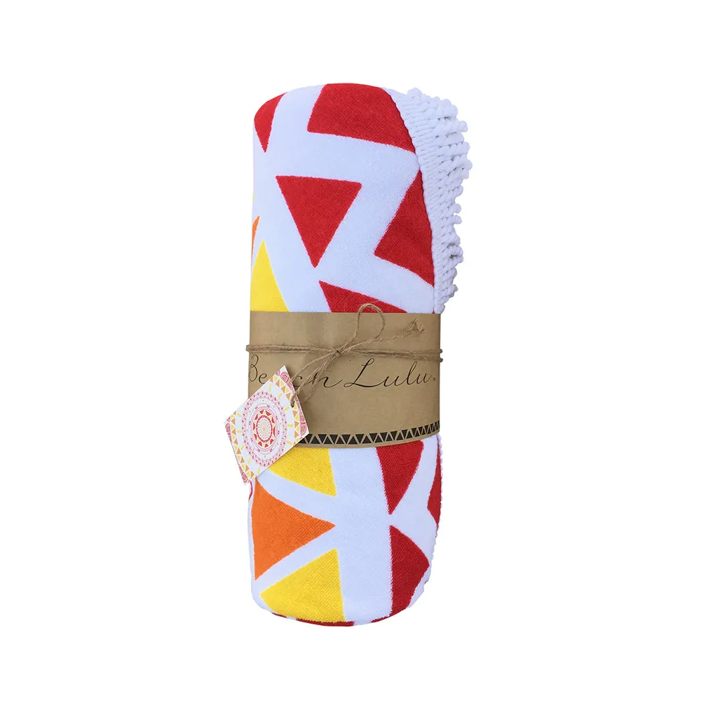 Full Color Sublimation Print Round Beach Towel Cotton Buy Sublimation