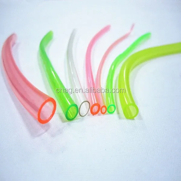 Small Diameter Colored Hollow Cord 3mm 4mm 5mm Thick Transparent PVC TPU Plastic Pipe Hose for Shoes Flexible and Soft