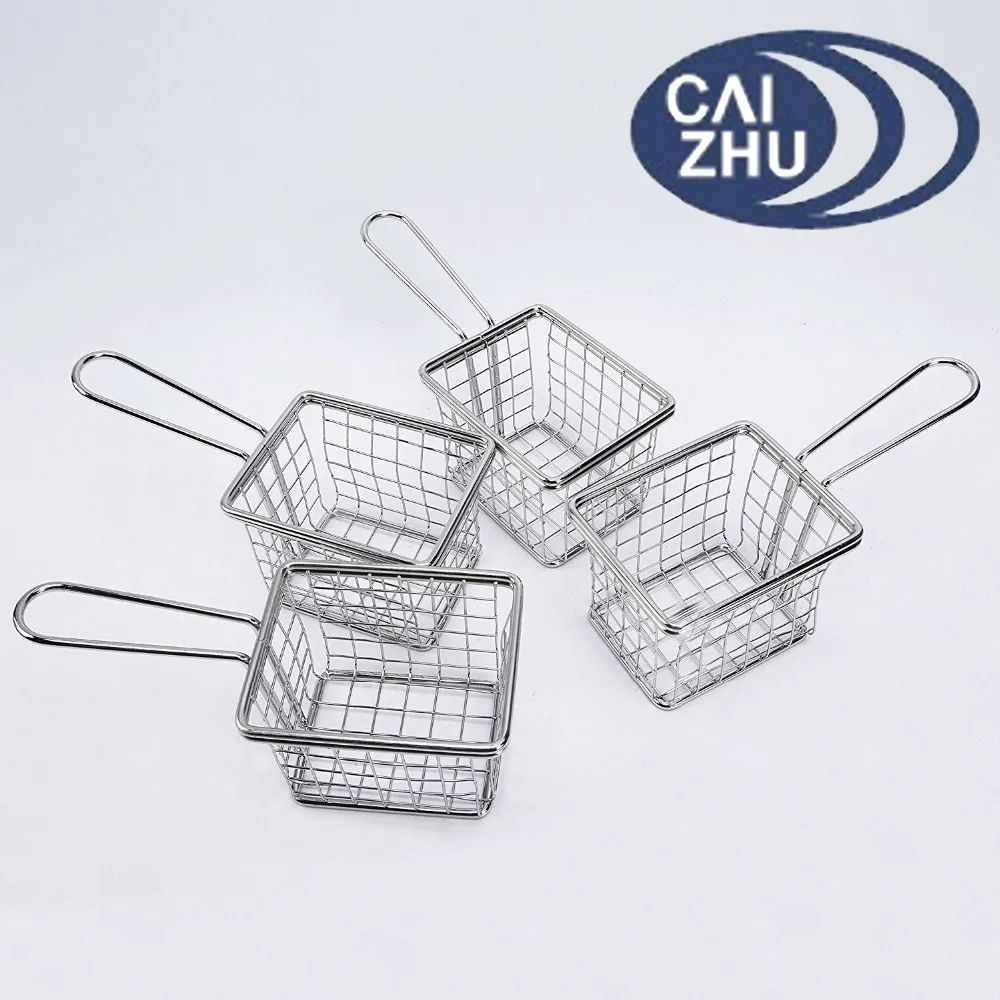 Mini Wire Deep Fryer Basket French Fries Wedges Fish Baskets Wire Mesh