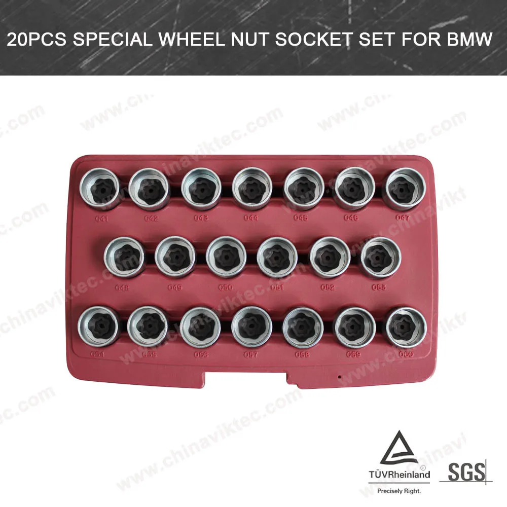 Автомобильная Специальные Инструменты 20 шт. Специальное Колесо Гайка Гнездо Набор Для BMW (VT13008)