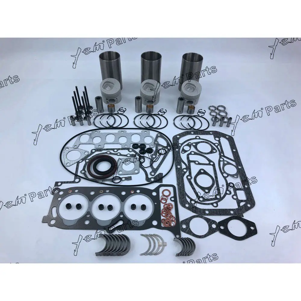 3KR2 Rebuild Kit With Valves Engine Bearings Cylinder Liner Full Gasket Kit for Isuzu Engine 2