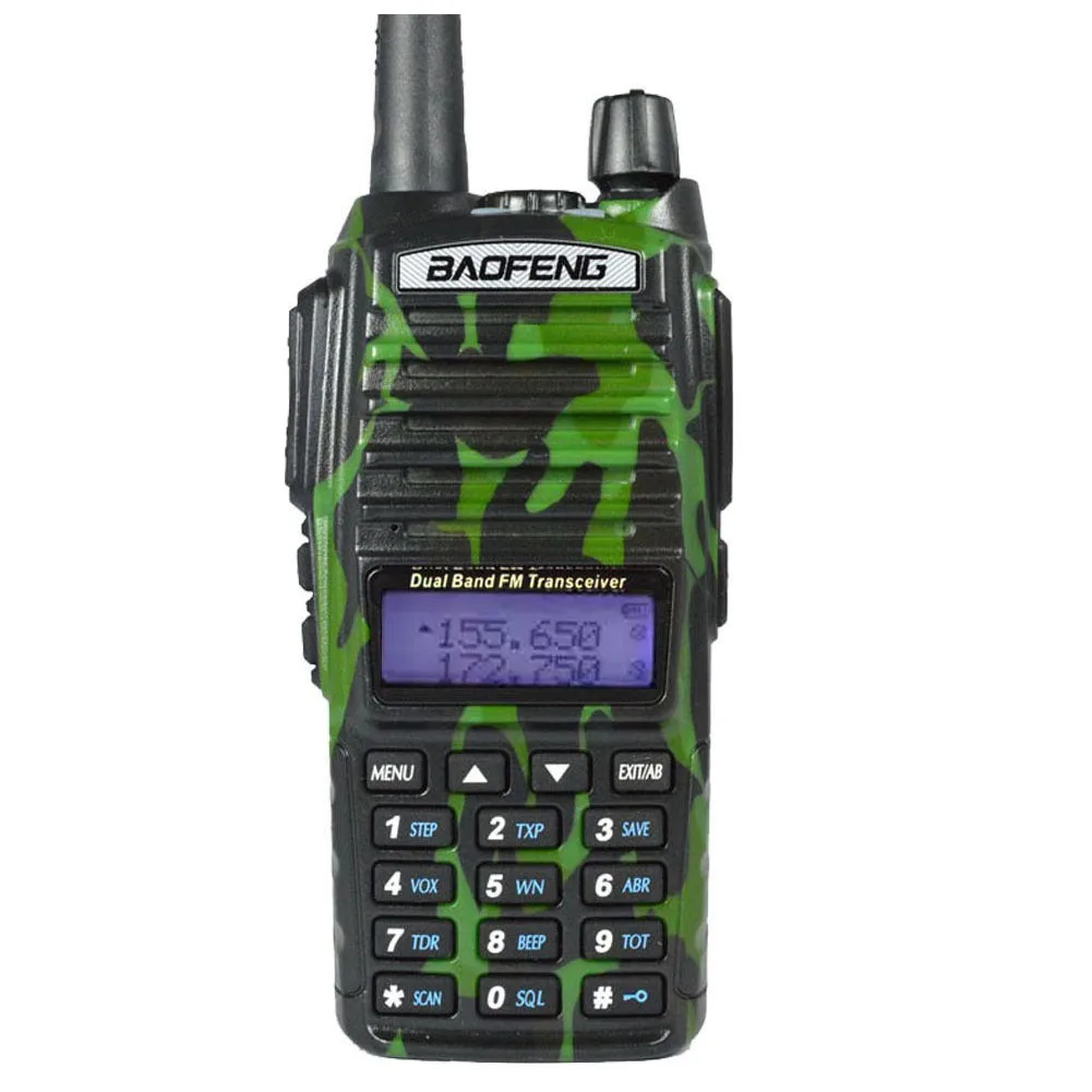 camouflage UV-82 Dual Band FM Transceiver Dual display Hot-selling camou Ham Radio Baofeng UV 82 U V  Two Way Radio