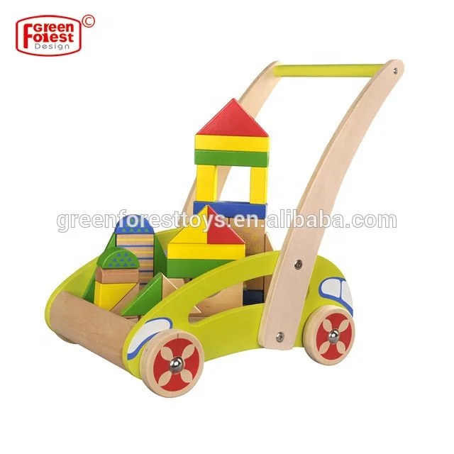 Top Quality Birch Wood Plywood Baby Walker Kids Toy