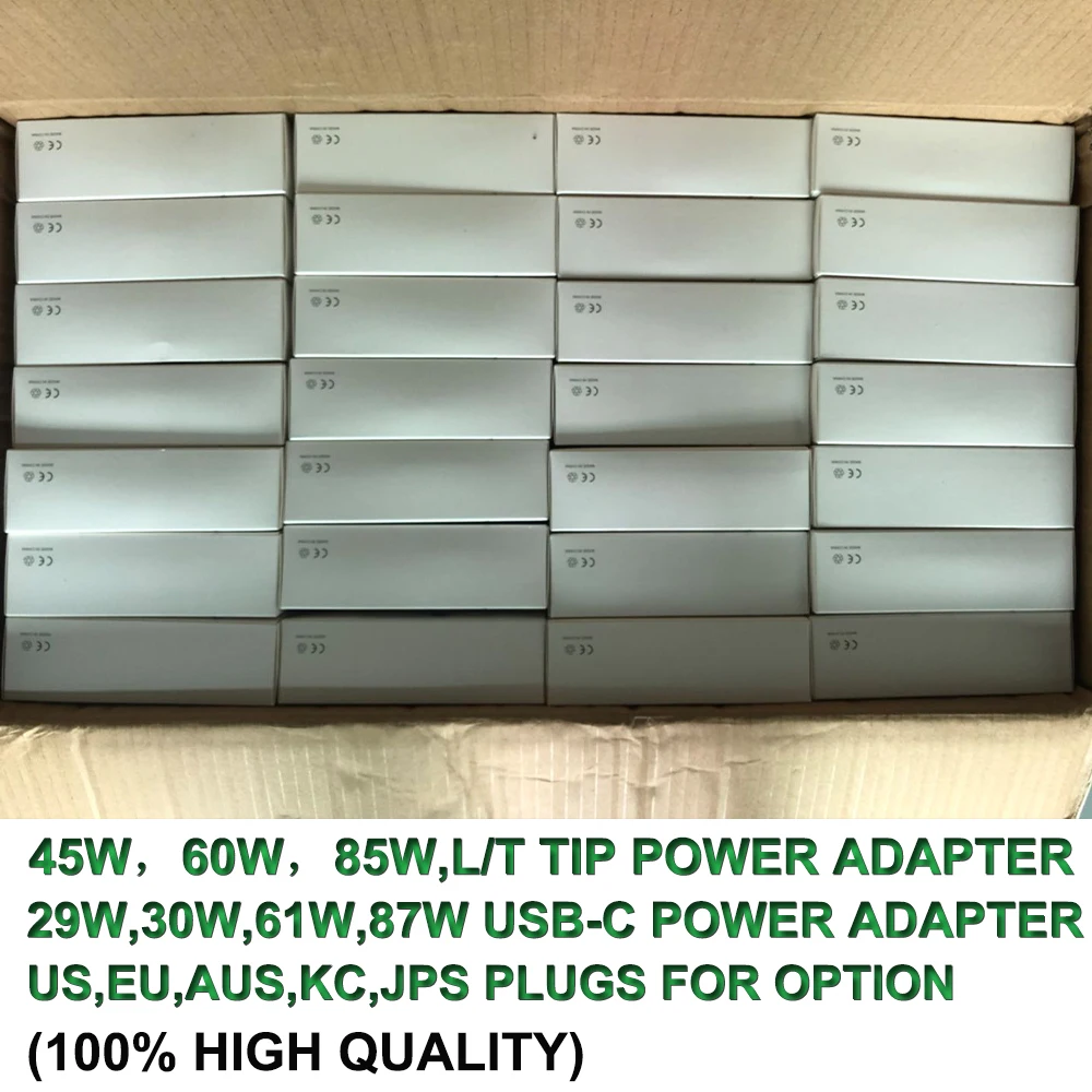 Адаптер питания, 18/29/30/61/87/96 Вт, Type C, 45/60/85 Вт