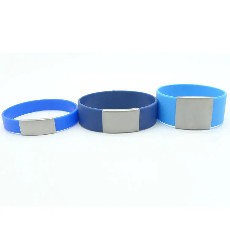 Promotional Engraved Silicone Metal Plate Bracelet - Buy Silicone  Bracelet,Metal Silicone Bracelets,Medical Alert Bracelets Product on  Alibaba.com