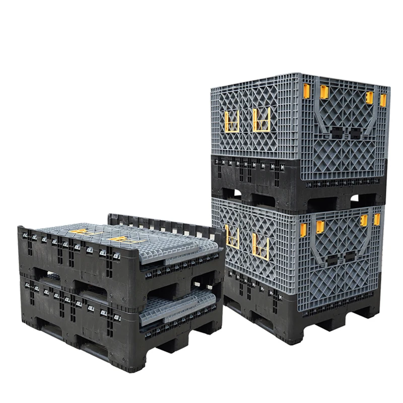 800L Foldable and Reusable Large Plastic Pallet Bin for Sale
