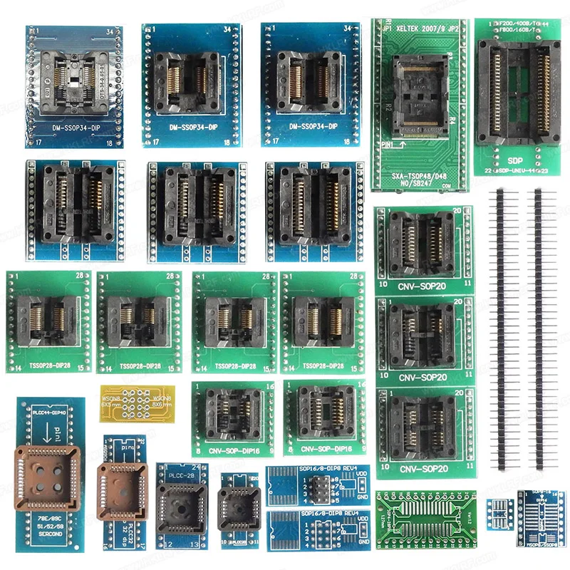 
 Универсальный программатор XELTEK SuperPro 610P с 28 адаптерами по лучшей цене  