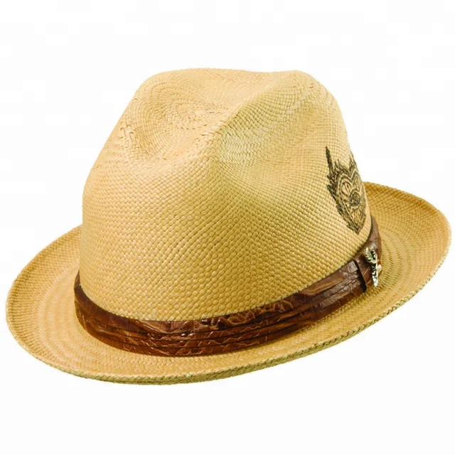 best quality mens panama hat wholesale handmade straw hat fire