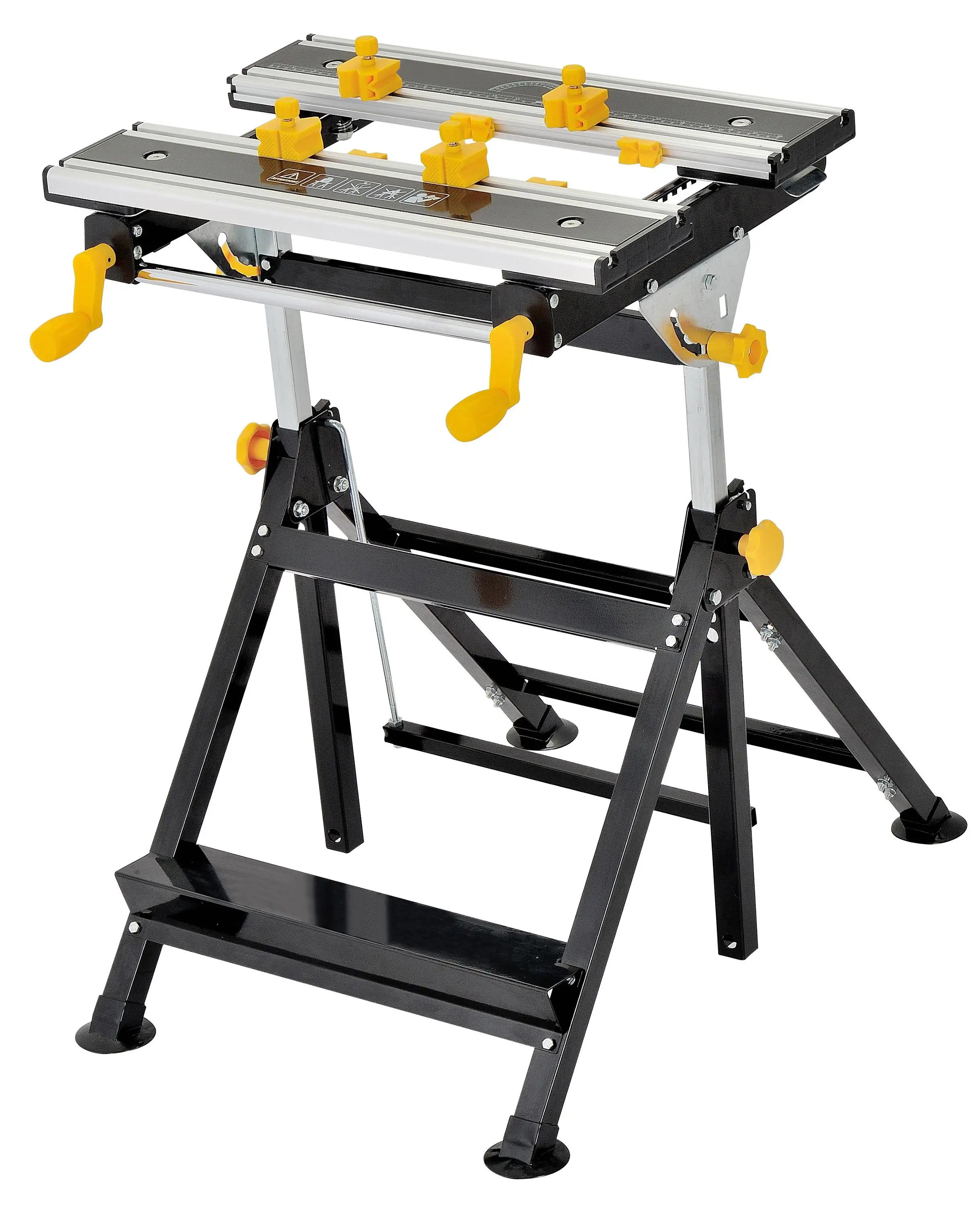 Height Adjustable Tiltable Worktop Workbench Foldable Work Table Woodworking Tools