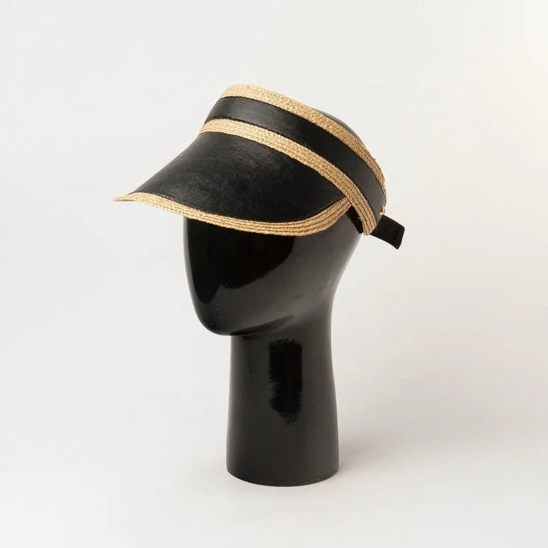 leather visor hat